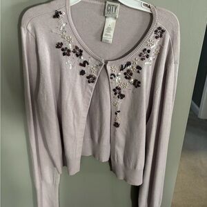 DKNY Soft Purple Knit Top